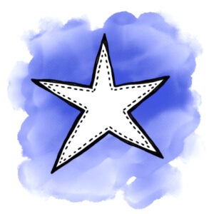 ster-blokje-blauw