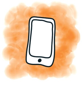 tablet-blokje-oranje