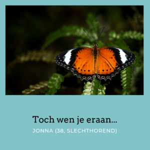 Het verhaal van een slechthorend 'vlindertje'